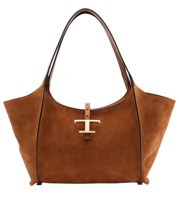 Tod's T Timeless Small suede tote bag