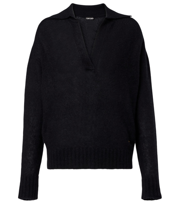 Tom Ford Cashmere and silk polo sweater