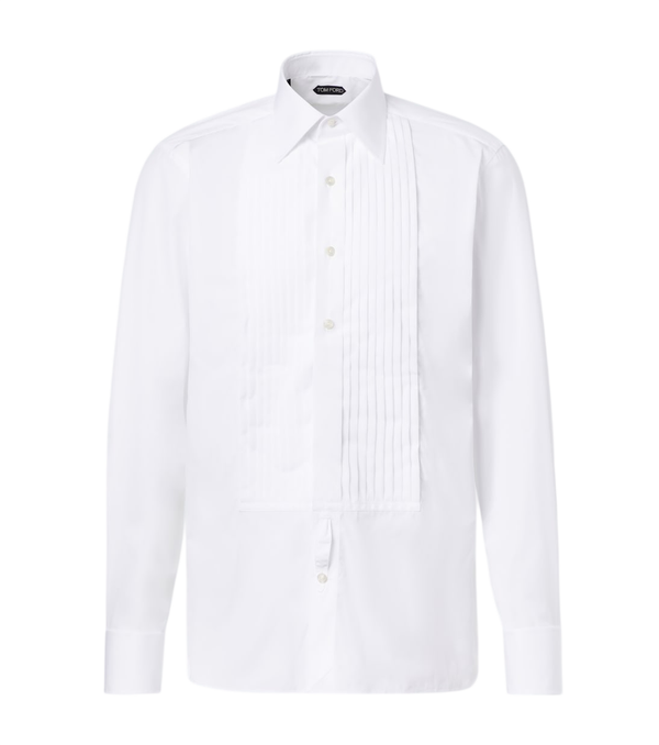 Tom Ford Cotton voile tuxedo shirt