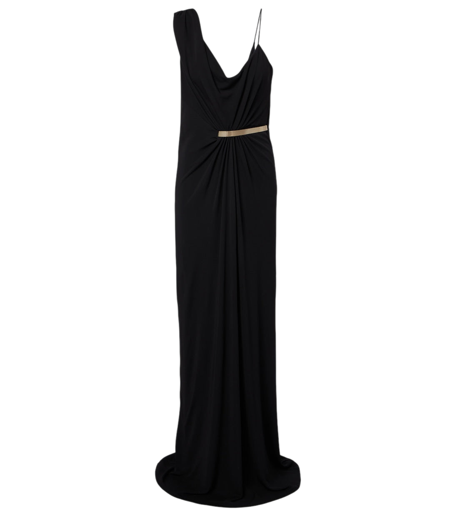 Robe longue en jersey crêpe drapé Tom Ford