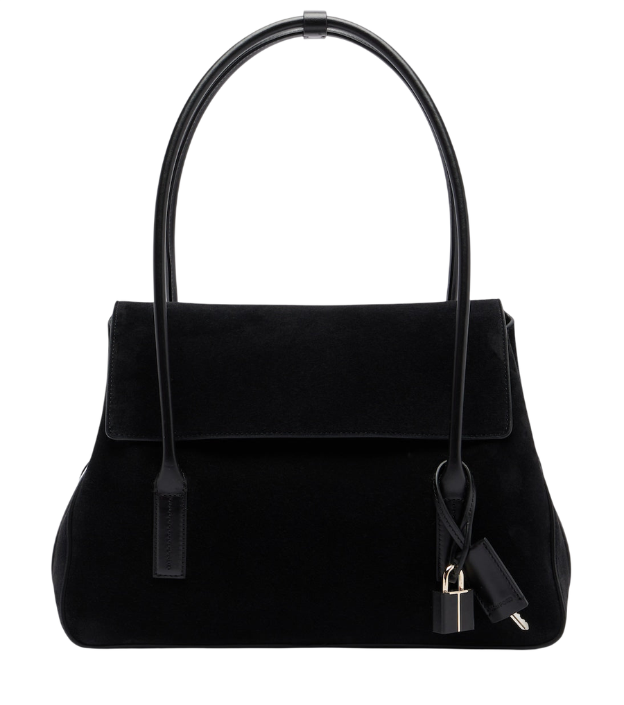 Tom Ford Eclipse Medium suede shoulder bag
