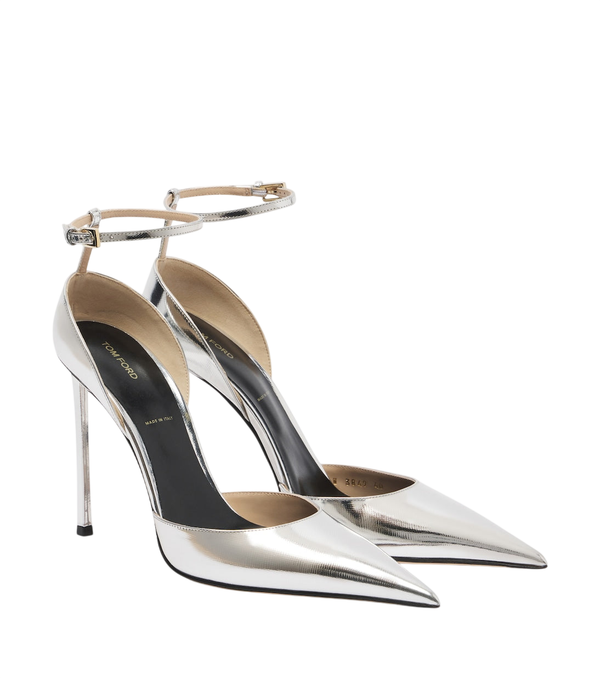 Stilettos de piel metalizada de Tom Ford