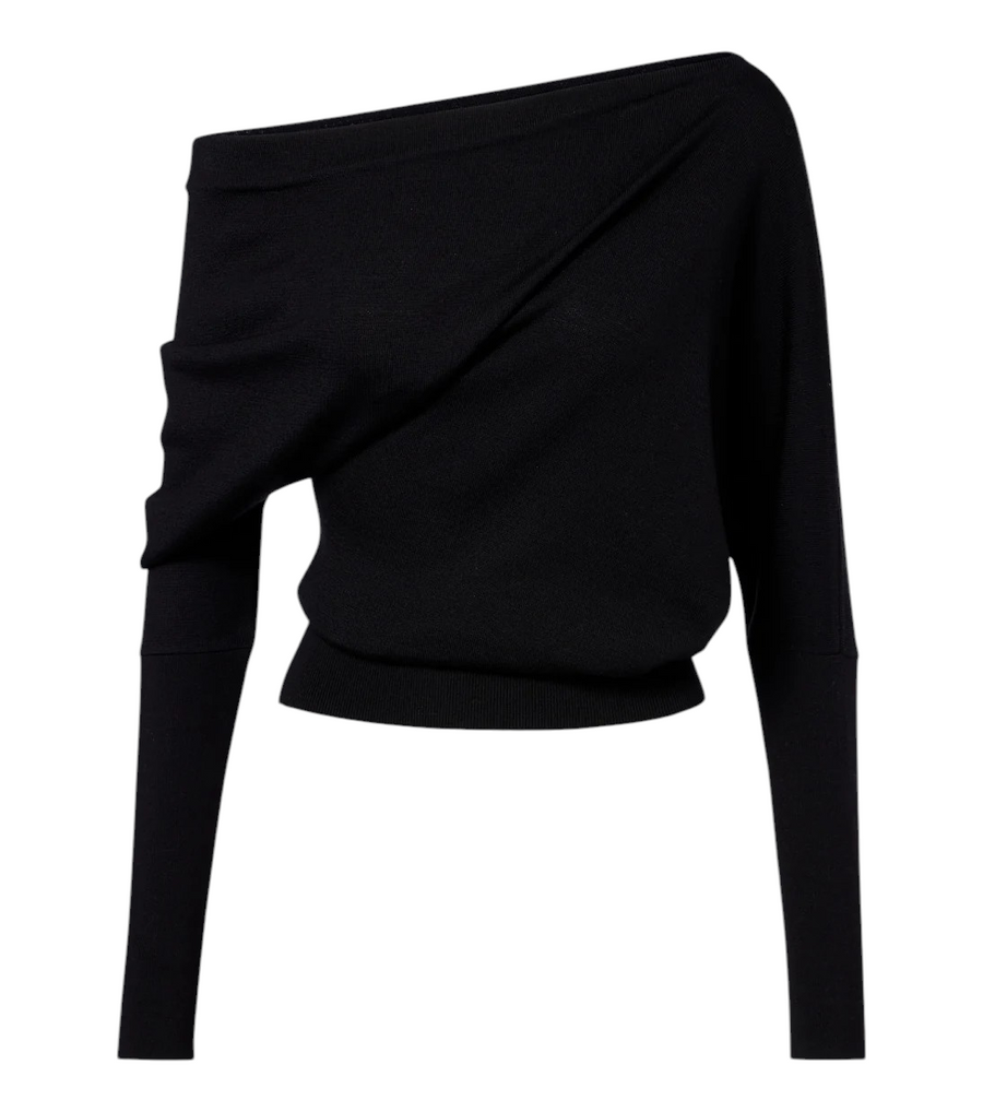 Tom Ford Off-shoulder wool and silk sweater