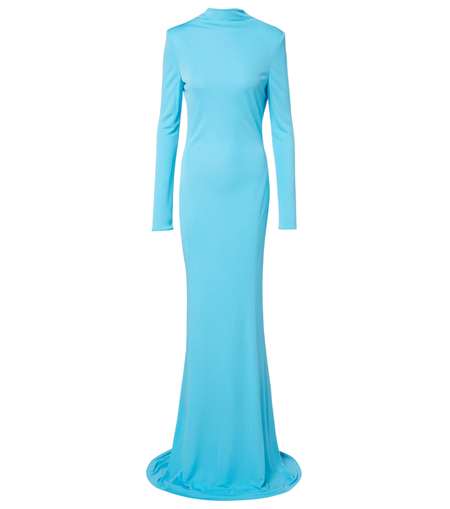 Robe longue en jersey de crêpe à dos nu Tom Ford