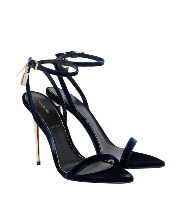 Tom Ford Padlock Velvet Sandals [white-bg-processed] 1786922115623