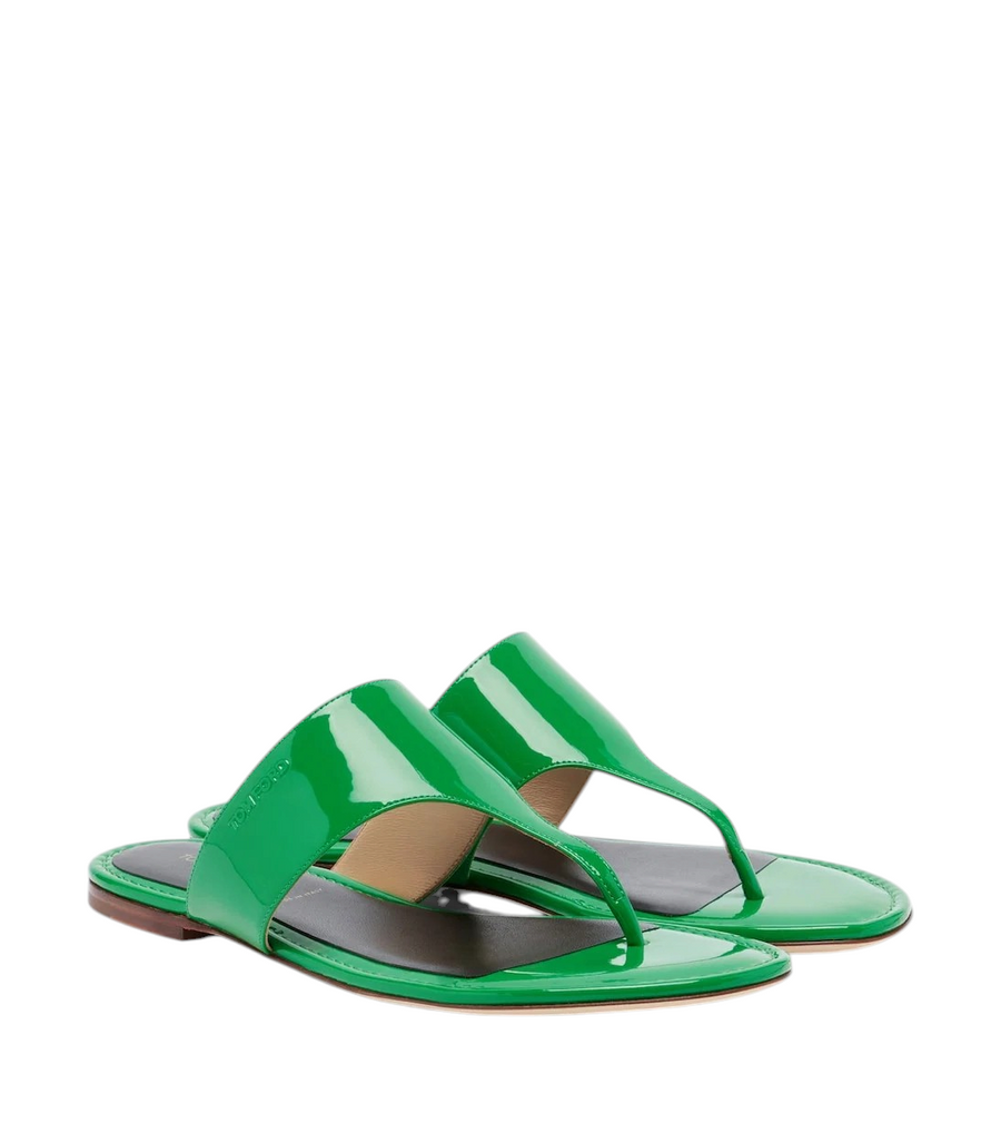 Tom Ford Patent leather thong sandals