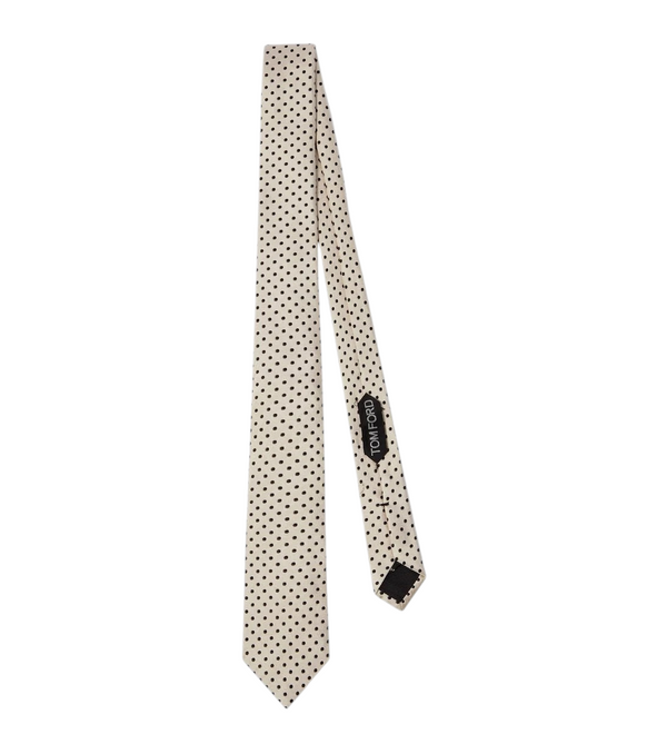 Tom Ford Polka-dot silk jacquard tie