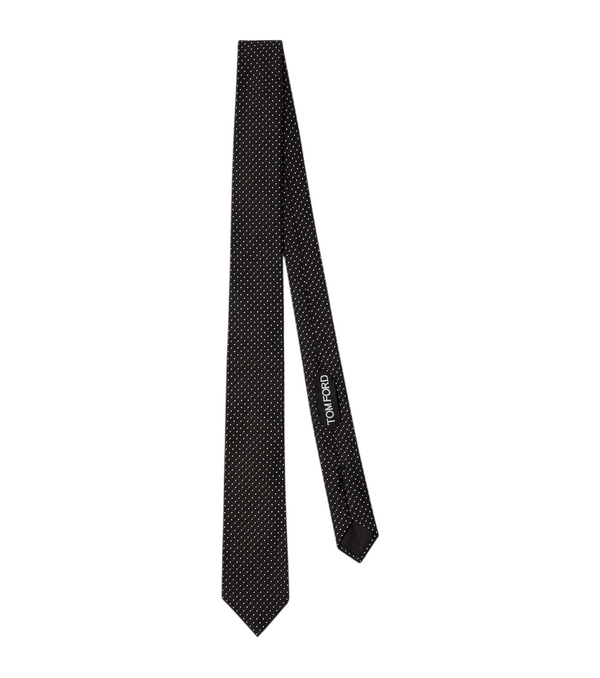 Tom Ford Polka-dot silk jacquard tie