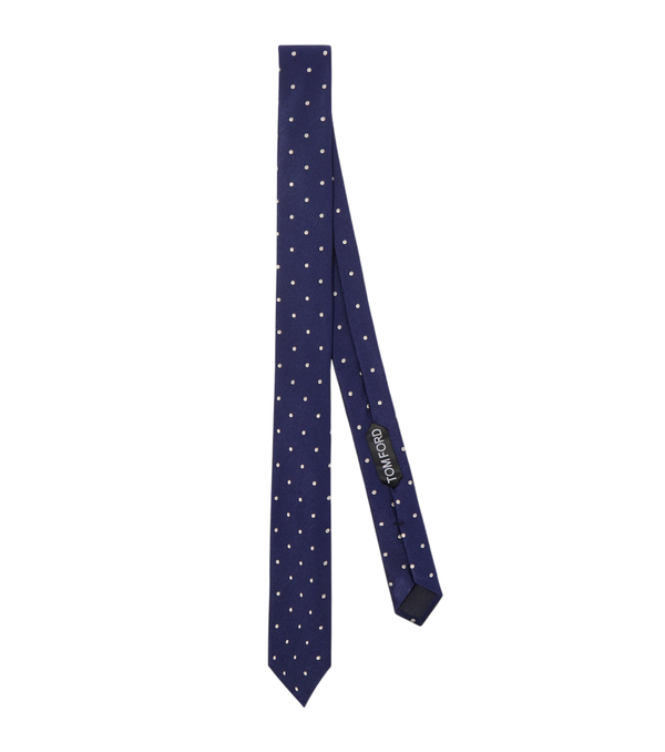 Corbata de sarga de seda con lunares de Tom Ford