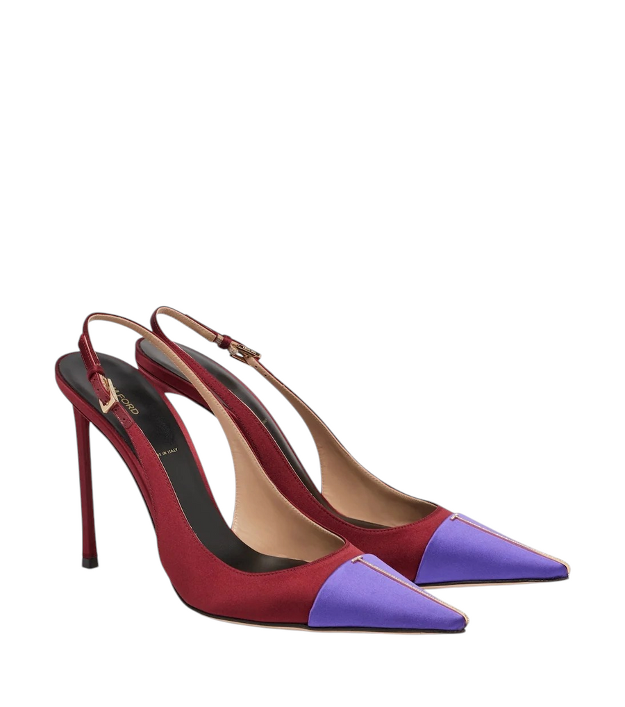 Tom Ford Satin Slingback Pumps