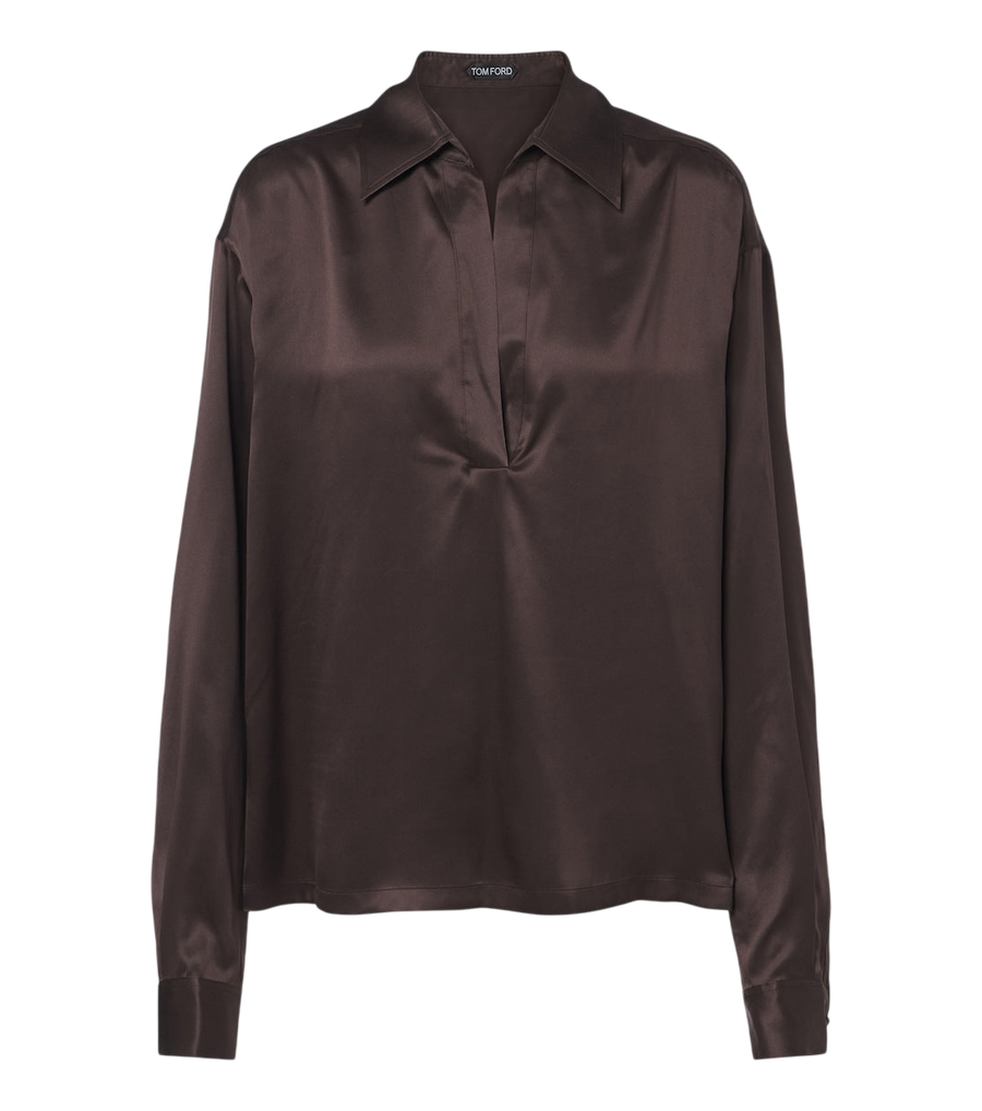 Blusa de satén de seda de Tom Ford