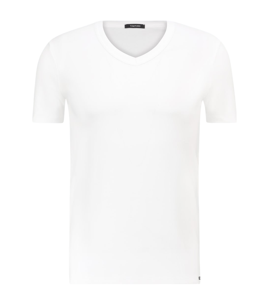 Tom Ford Stretch-cotton V-neck T-shirt