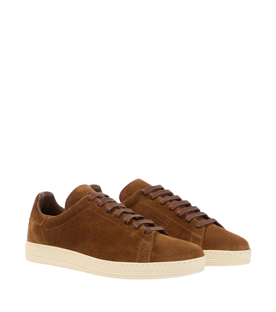 Tom Ford Warwick Perforated Suede Sneakers