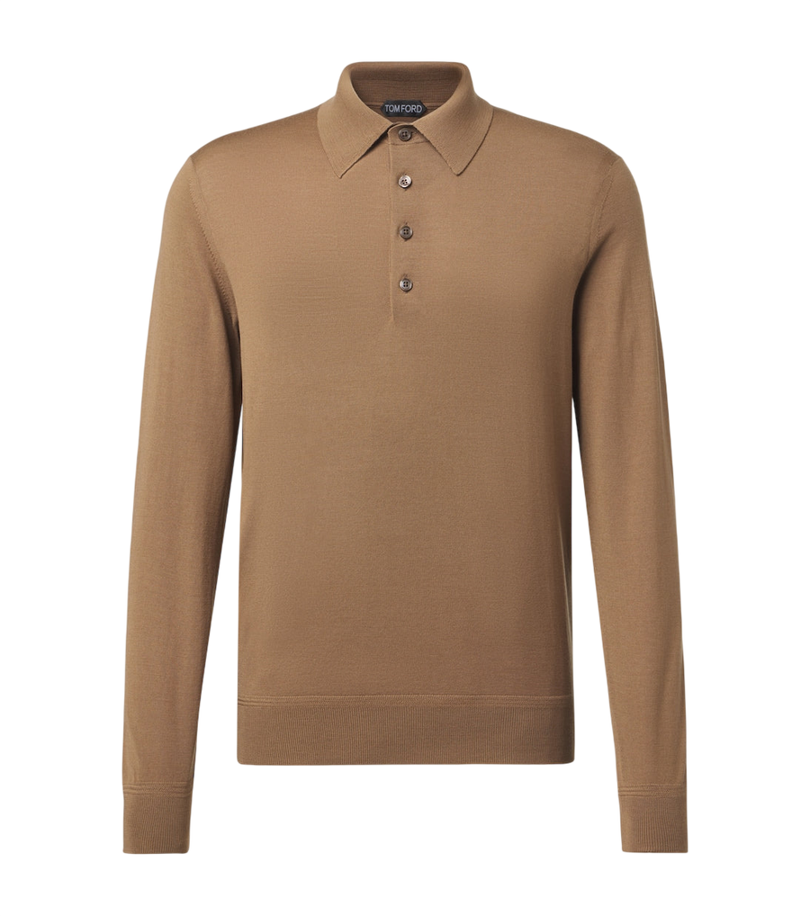 Tom Ford Wool gauge polo sweater