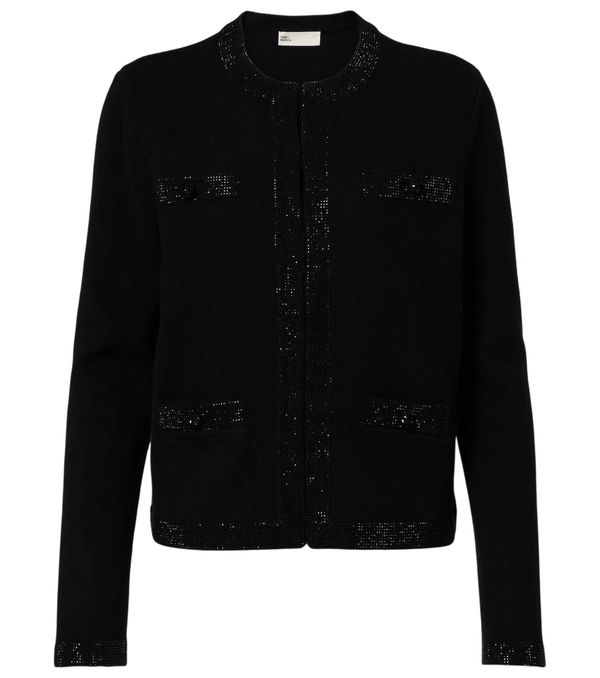 Tory Burch Embellished wool-blend cardigan