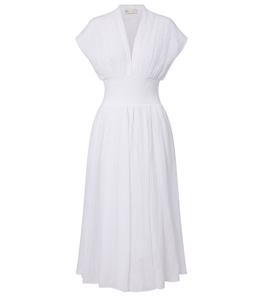 Tory Burch Linen and cotton midi dress