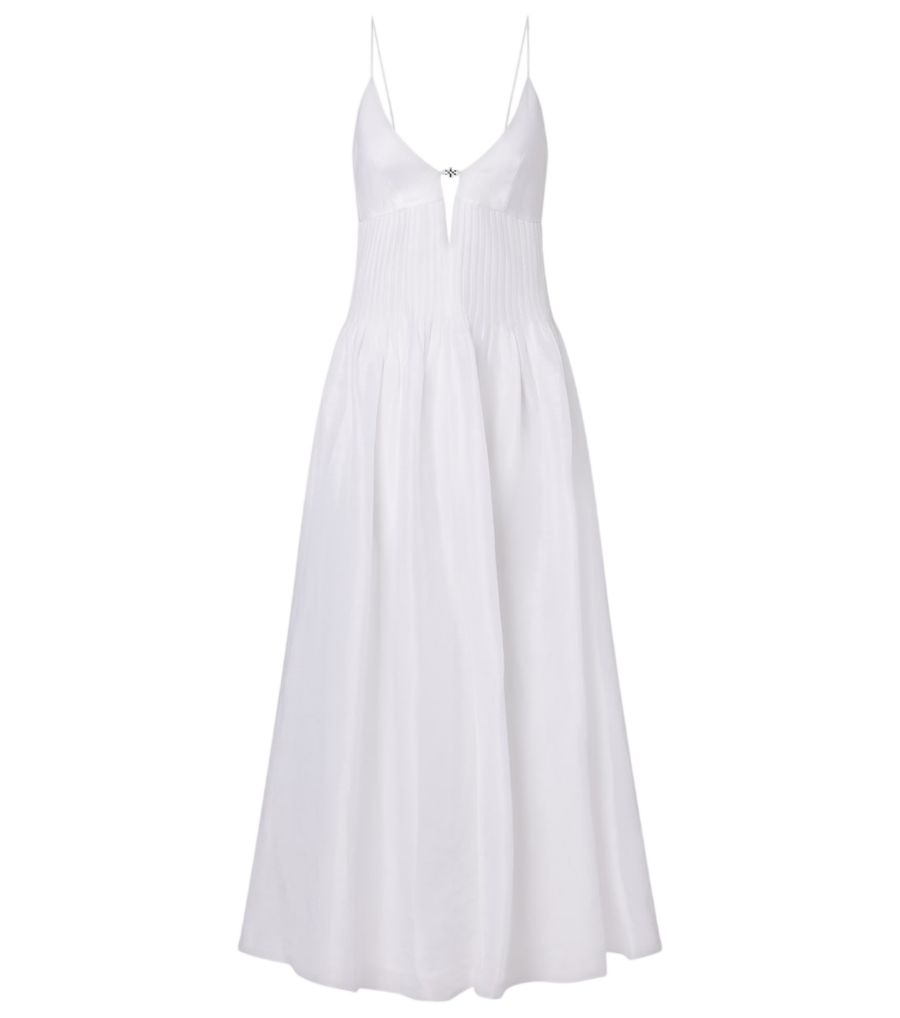Tory Burch Linen and silk maxi dress