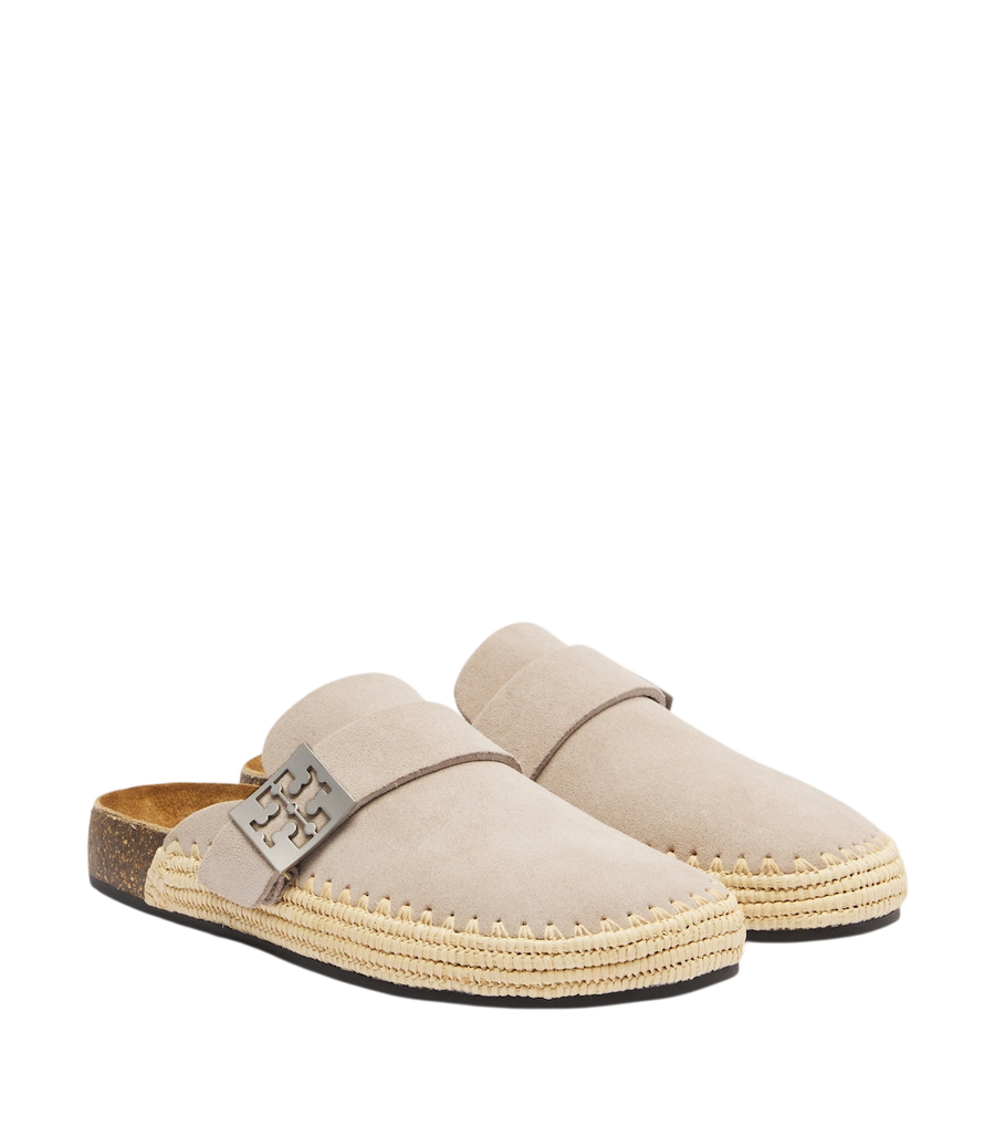 Tory Burch Mellow woven suede clogs