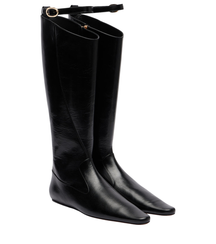 Tory Burch Twisted leather knee-high boots