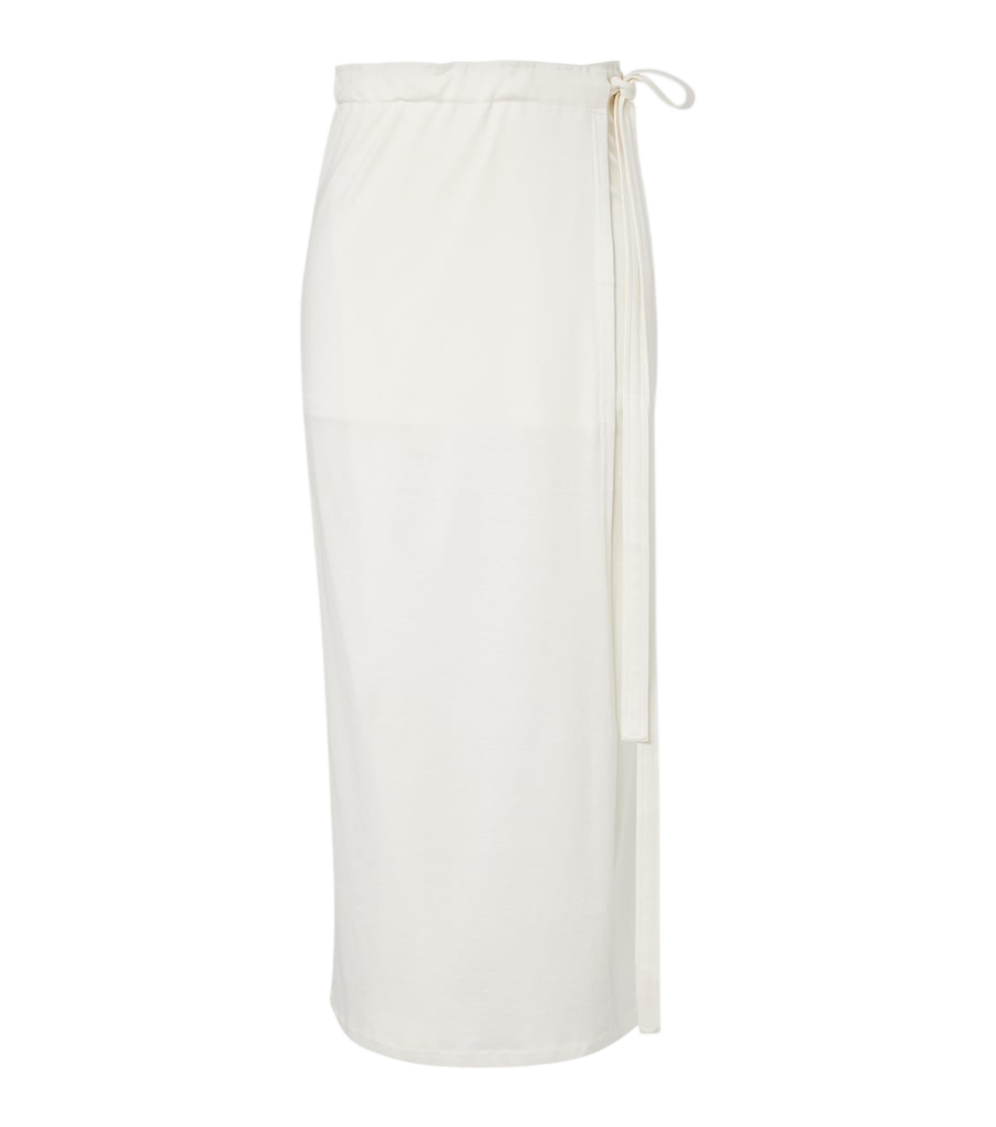 Toteme Cotton and silk wrap skirt