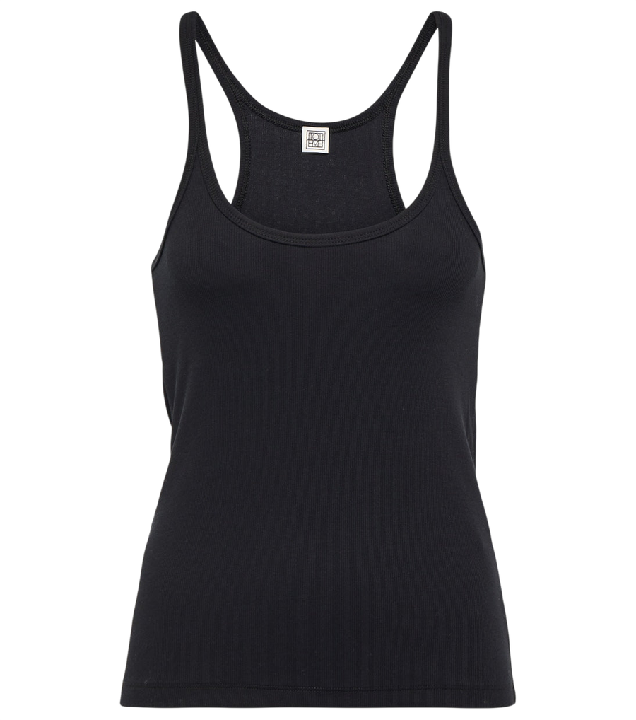 Toteme Cotton-blend racerback tank top