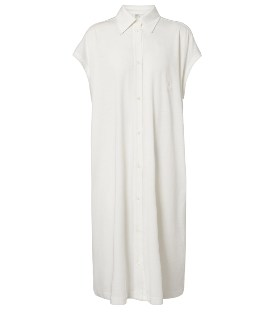 Toteme Cotton jersey shirt dress