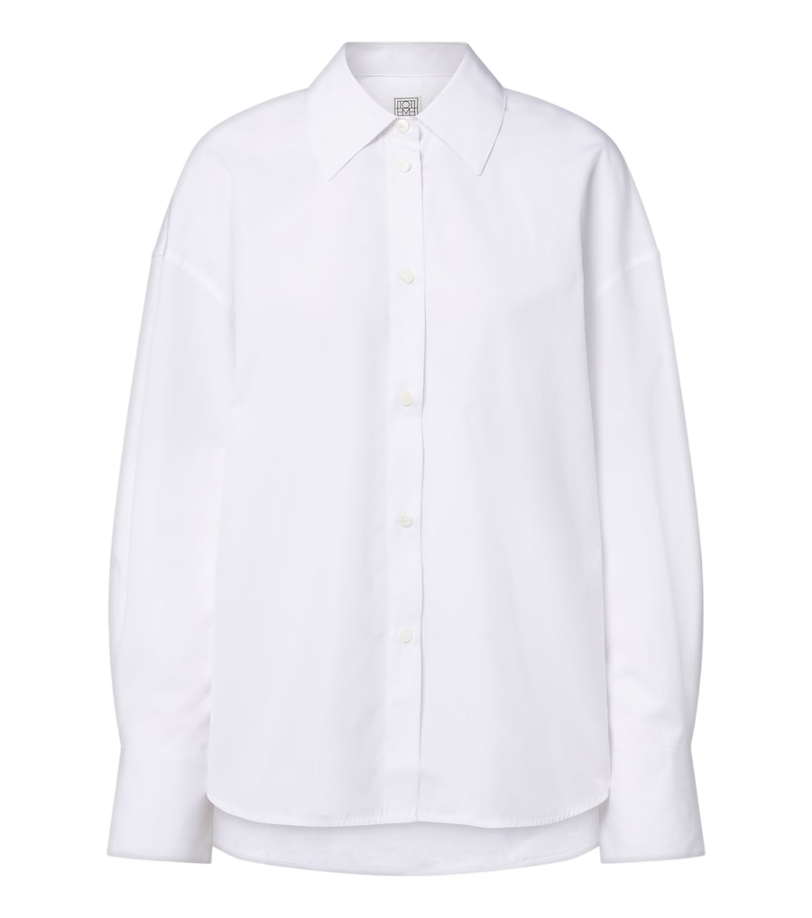 Chemise en popeline de coton Toteme