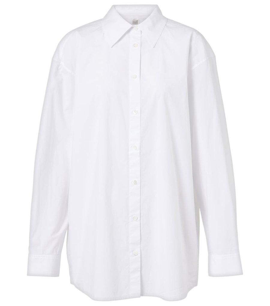 Chemise en popeline de coton Toteme