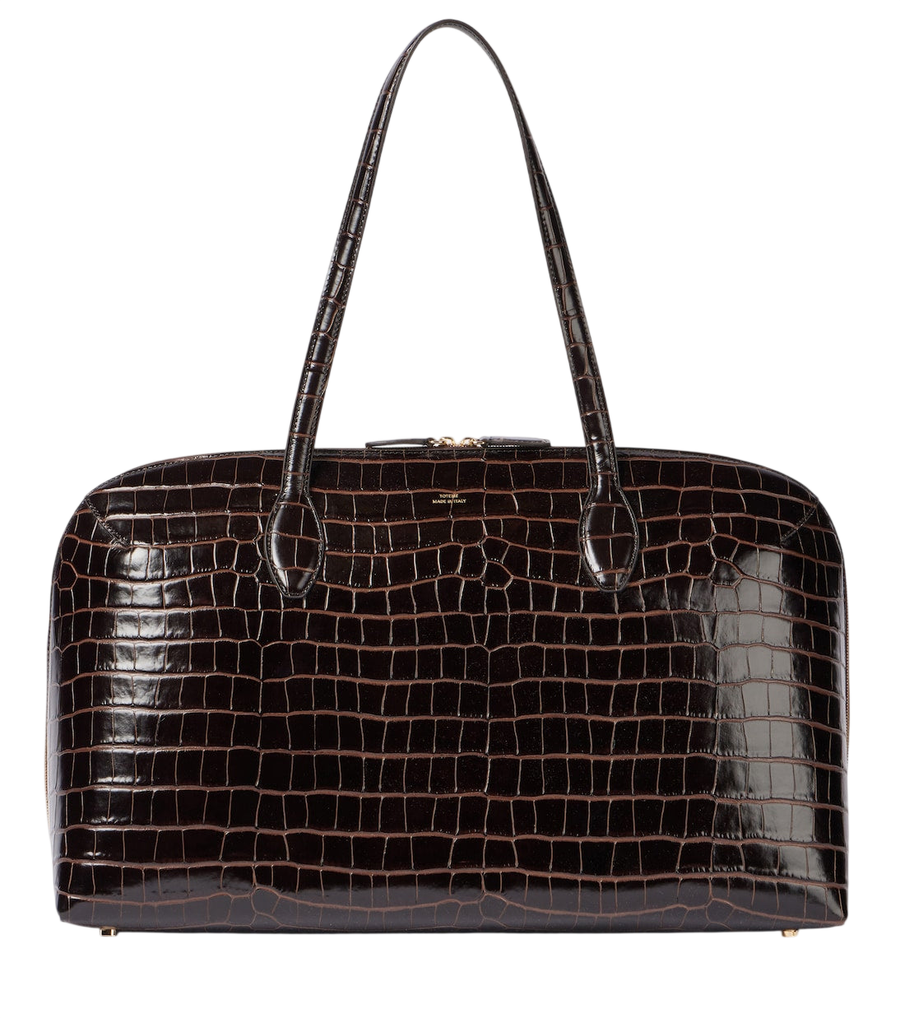 Toteme Croc-effect leather tote bag