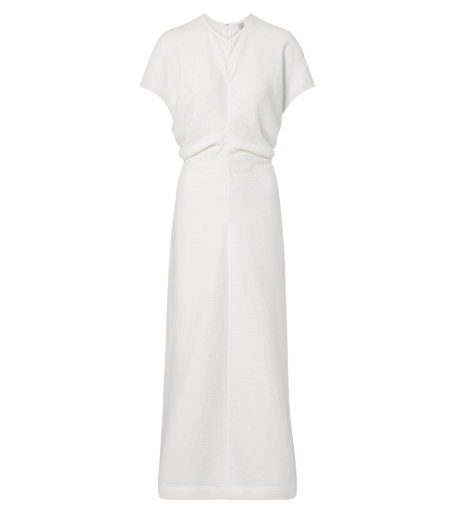Vestido midi drapeado de Toteme