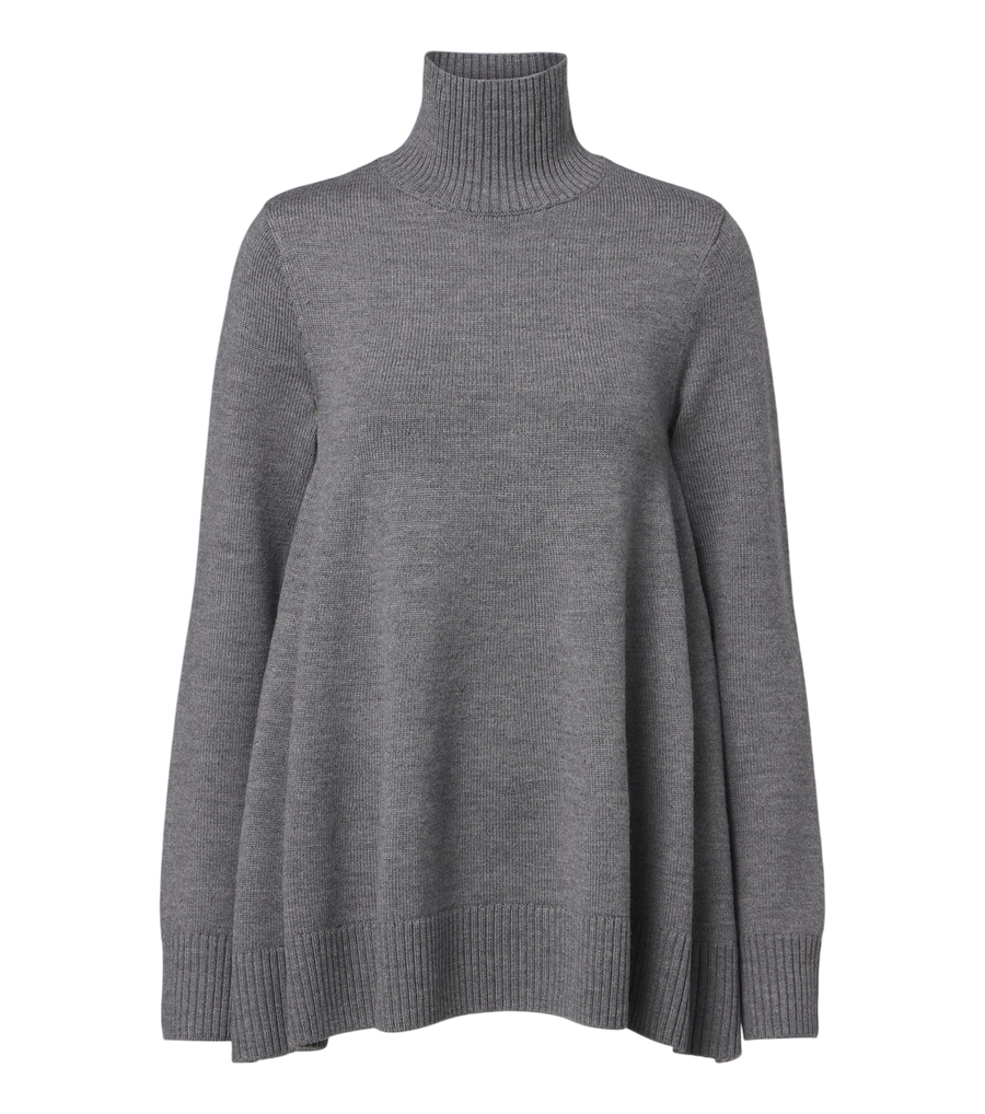 Toteme Flared wool turtleneck sweater