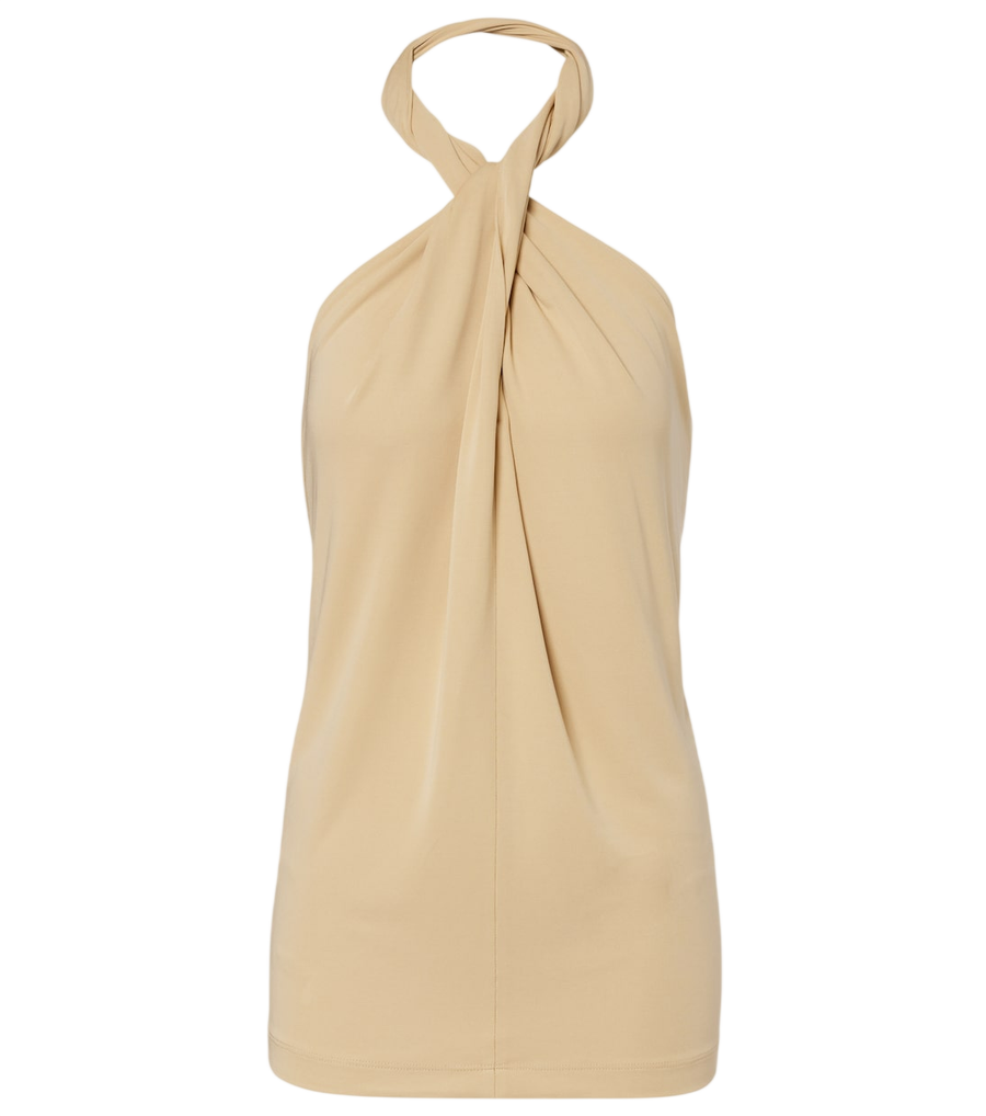 Top de jersey con cuello halter de Toteme