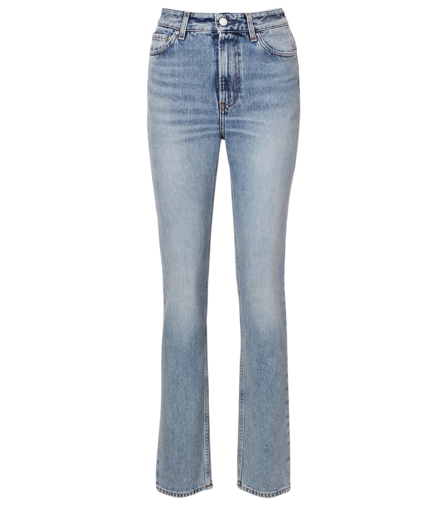 Toteme Calça jeans slim de cintura alta