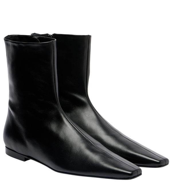 Toteme Leather ankle boots