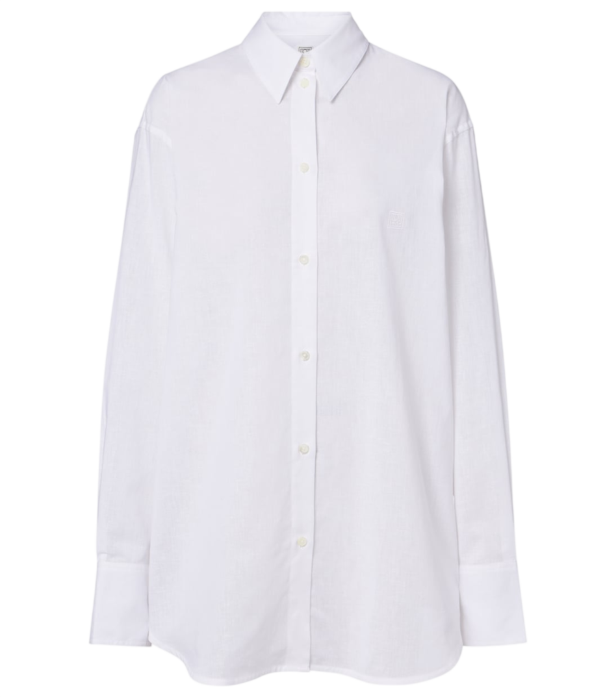 Chemise oversize en coton et lin Toteme