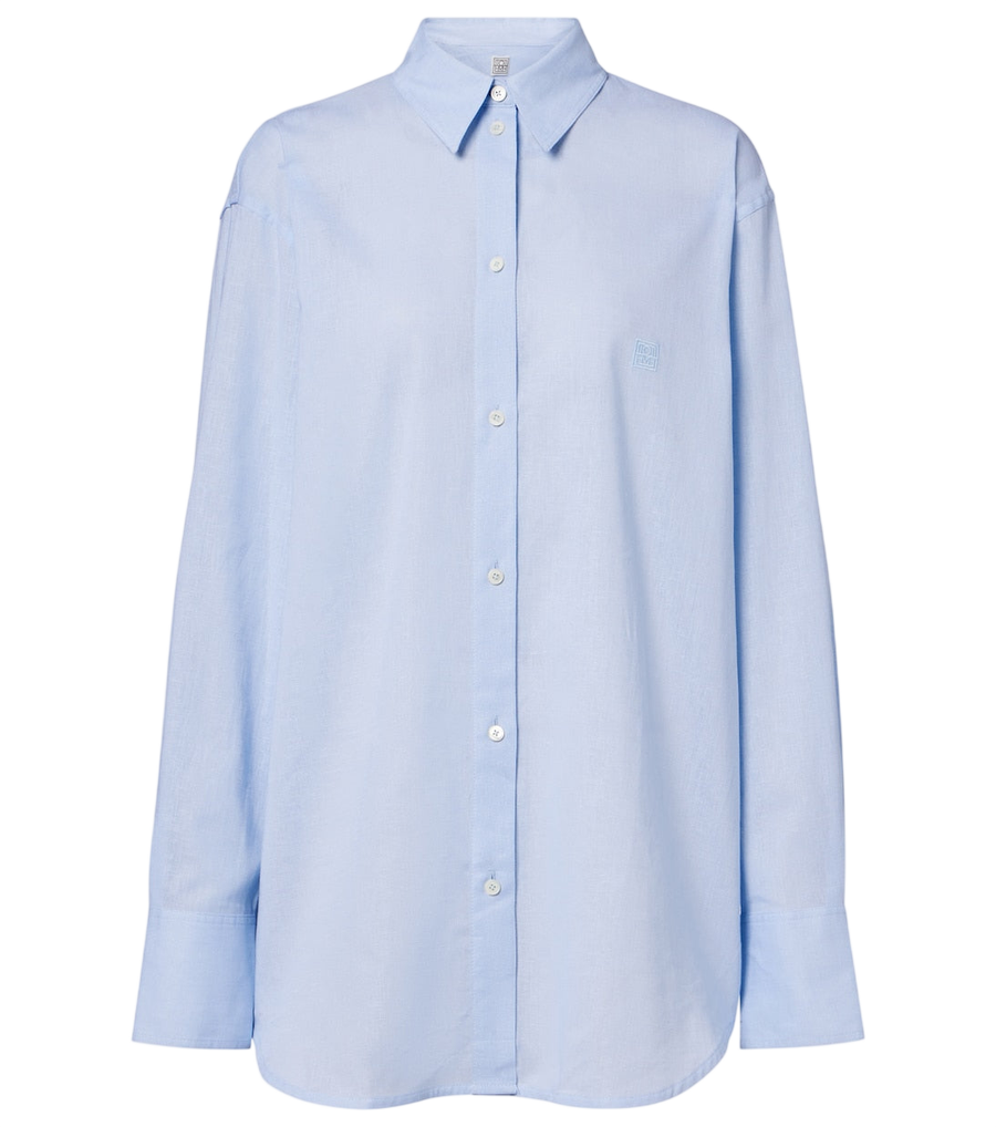 Chemise oversize en coton et lin Toteme