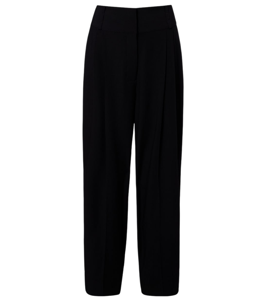 Toteme Pleated cotton wide-leg pants
