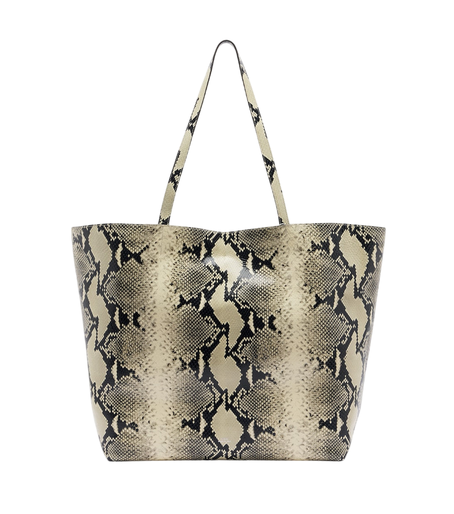 Toteme Roam Large snake-effect leather tote bag