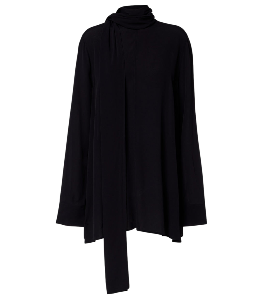 Blusa con detalle de bufanda de Toteme