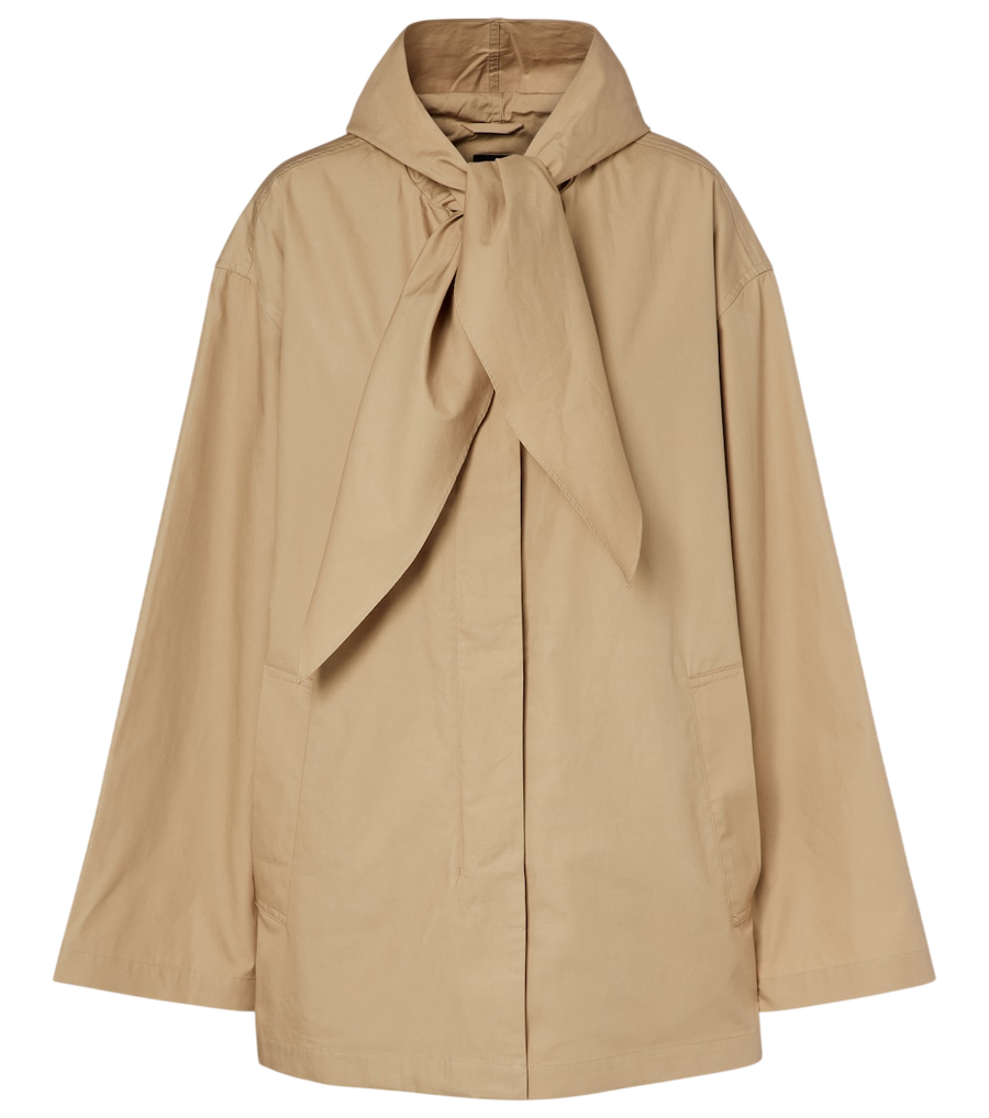 Toteme Scarf-detail cotton jacket