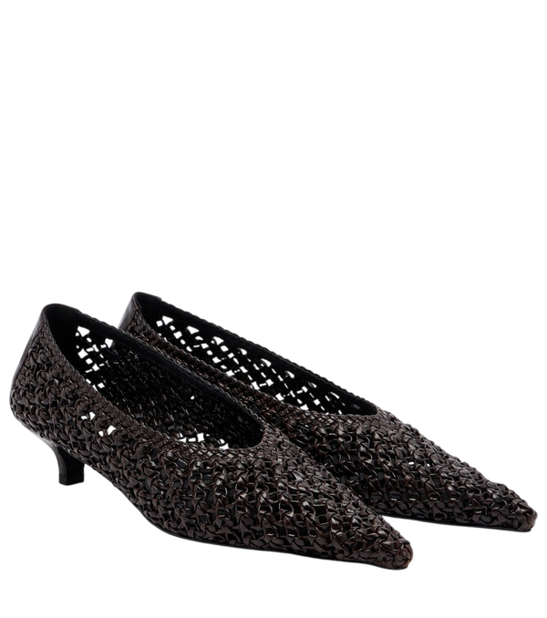 Escarpins Toteme Sharp en cuir tressé