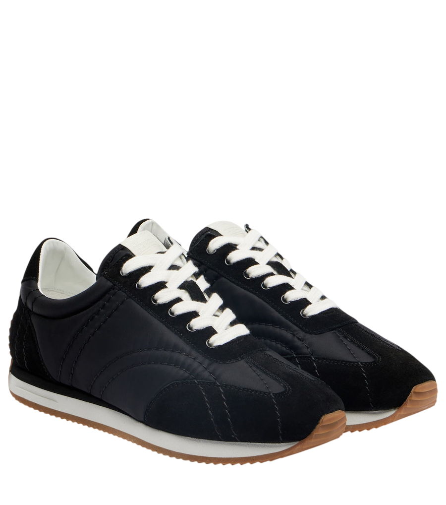 Toteme Sport suede-trimmed sneakers