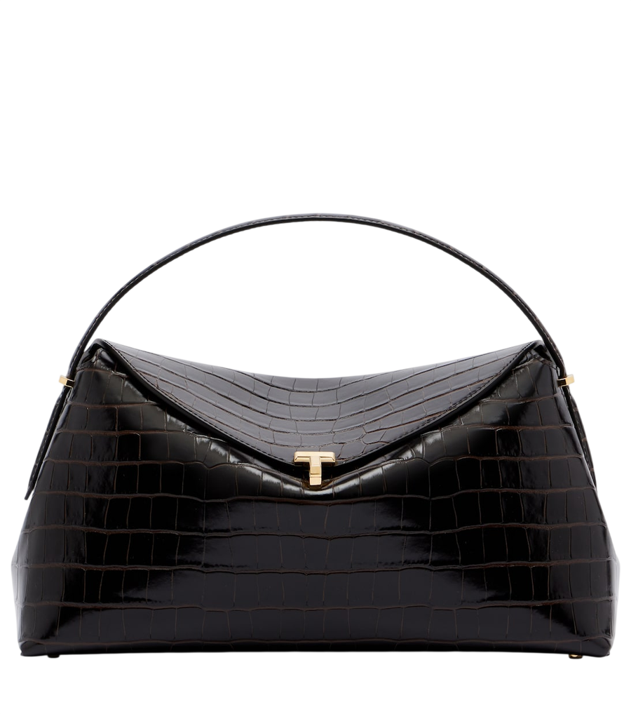 Toteme T-Lock croc-effect leather tote bag