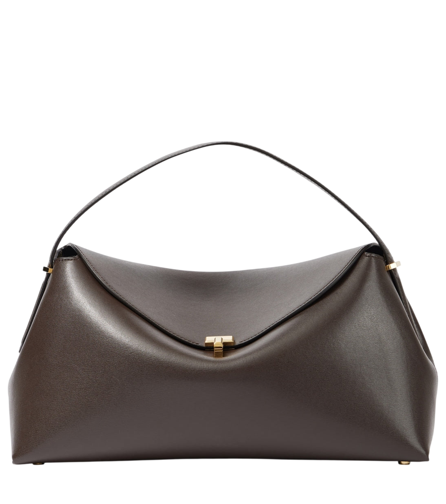 Sac à main Toteme T-Lock en cuir avec poignée supérieure