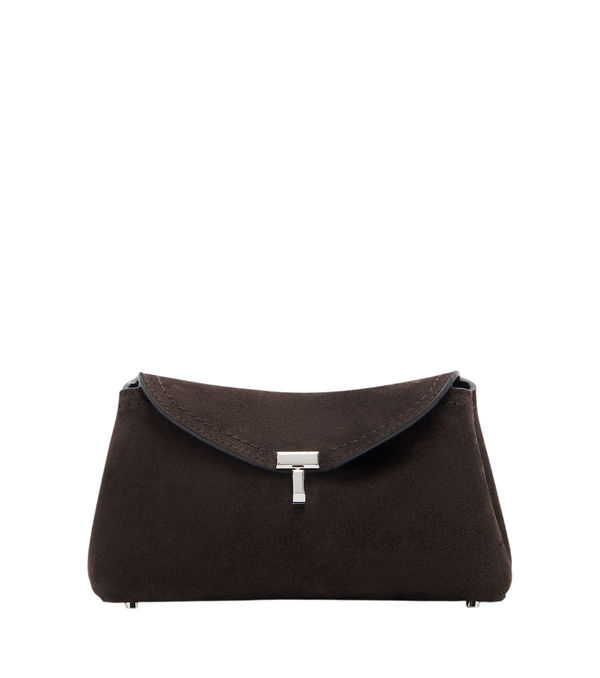 Frizione in pelle scamosciata nano T-Lock Toteme