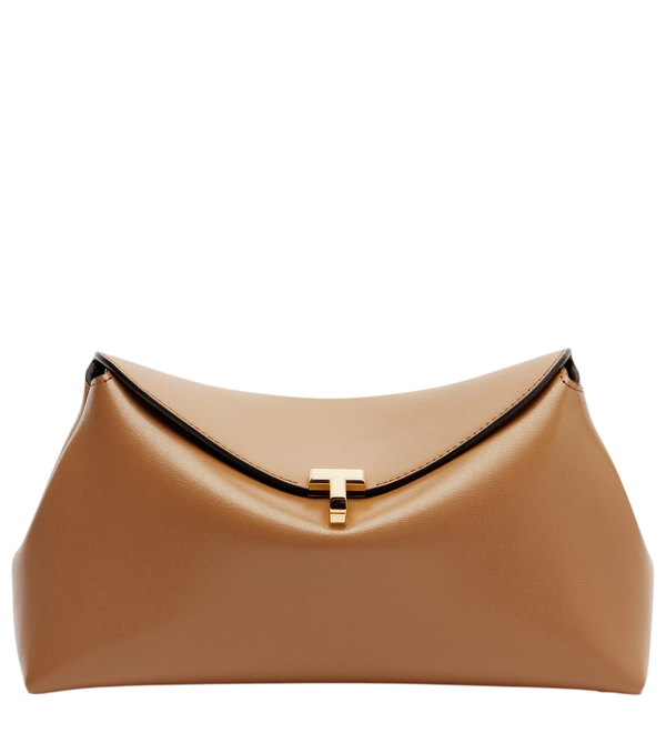 Toteme Pochette piccola in pelle con chiusura a T