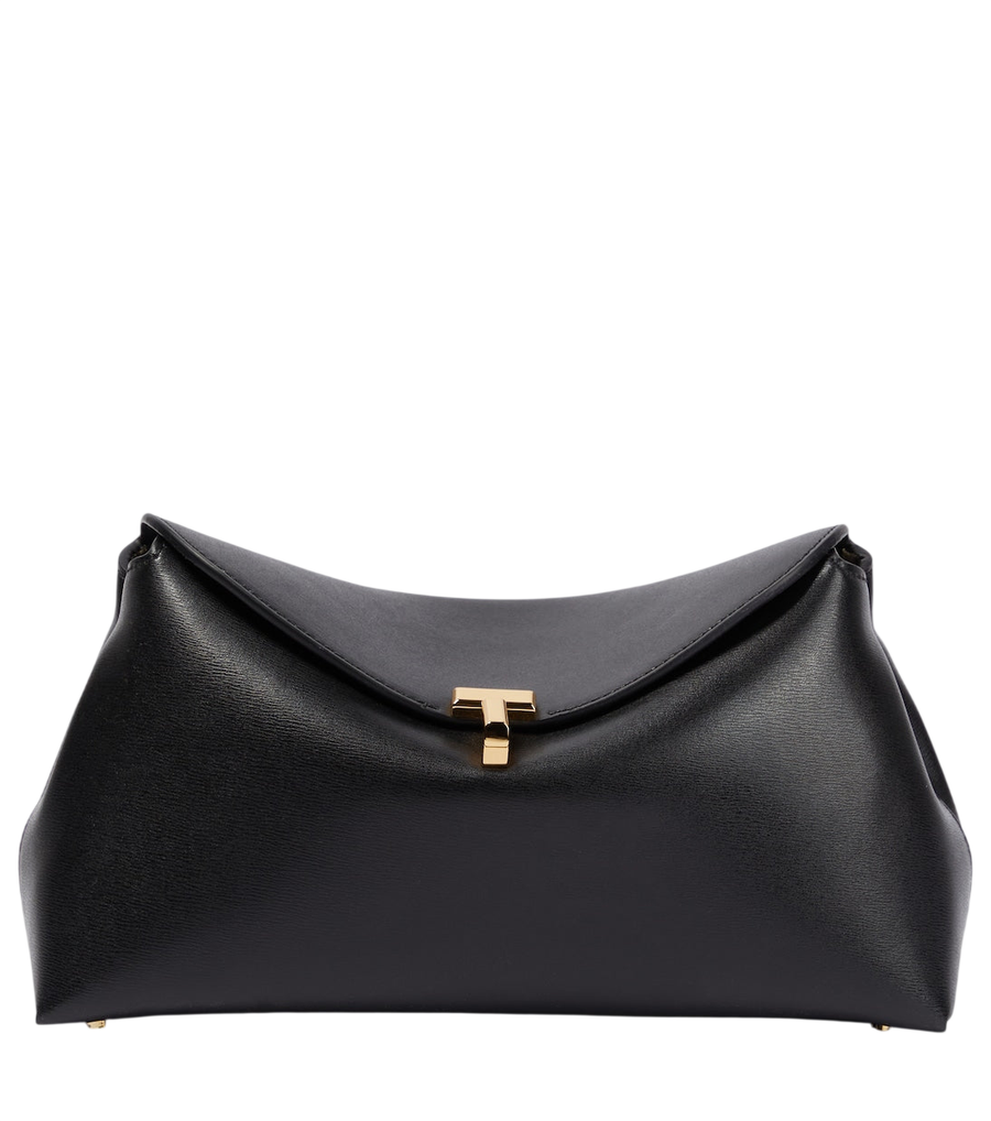 Pochette Toteme T-Lock Small en cuir