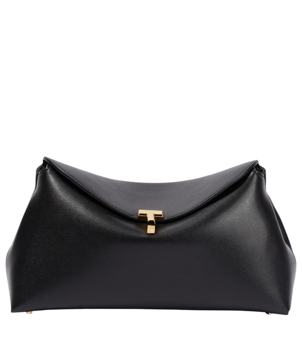 Clutch pequeño de piel T-Lock de Toteme