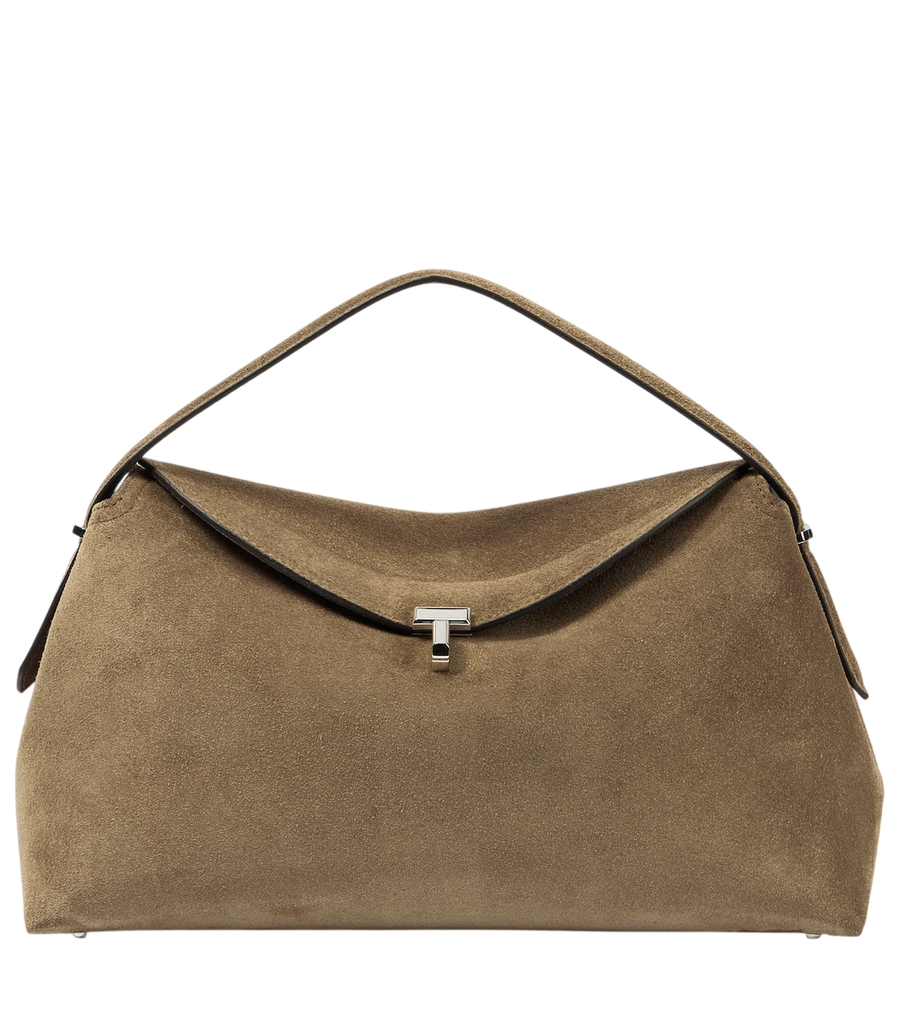 Bolso tote T-Lock de ante de Toteme