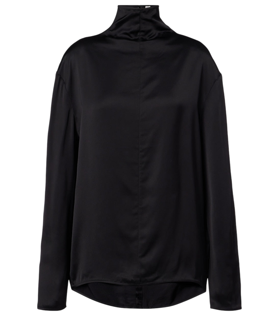 Haut à col roulé en satin Toteme